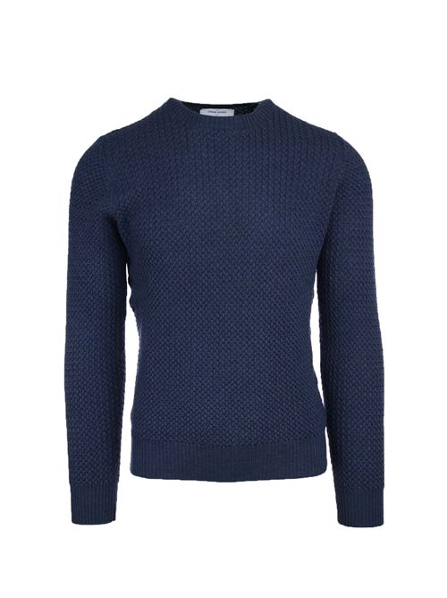 Pullover in lana girocollo microtrecce Gran Sasso | Maglie | 5713514280595